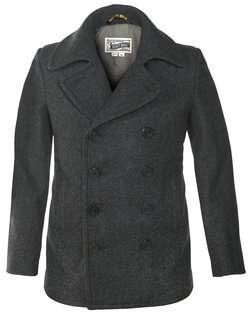 751 - 24 oz. Slim Fit Fashion Pea Coat (Dark Oxford Grey)